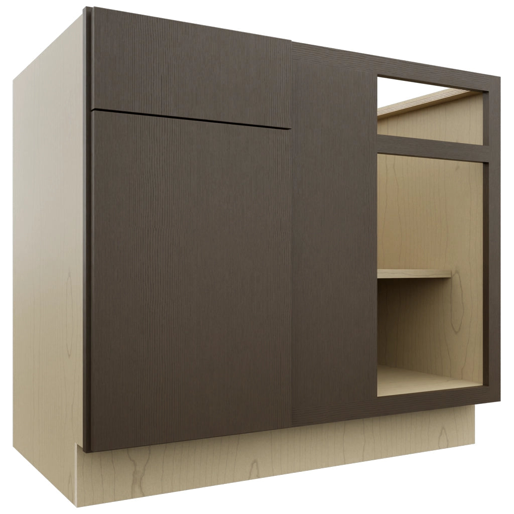 Fabuwood Luxe Canyon Oak BLB42/45 Base Corner Blind Cabinet, Front View