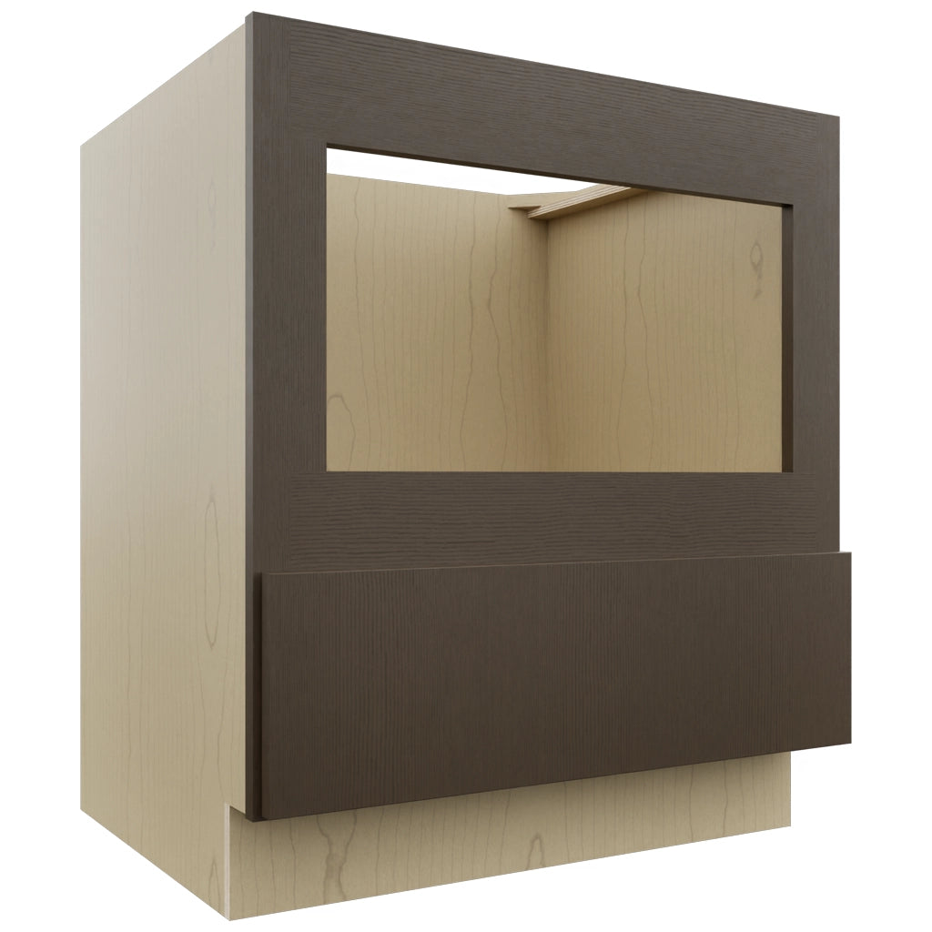 Fabuwood Luxe Canyon Oak BMC30 Base Microwave Cabinet, Front View