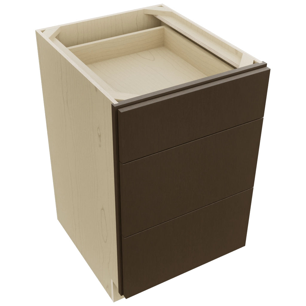 Fabuwood Luxe Canyon Oak DB21 Base 3 Drawers Cabinet, Top View