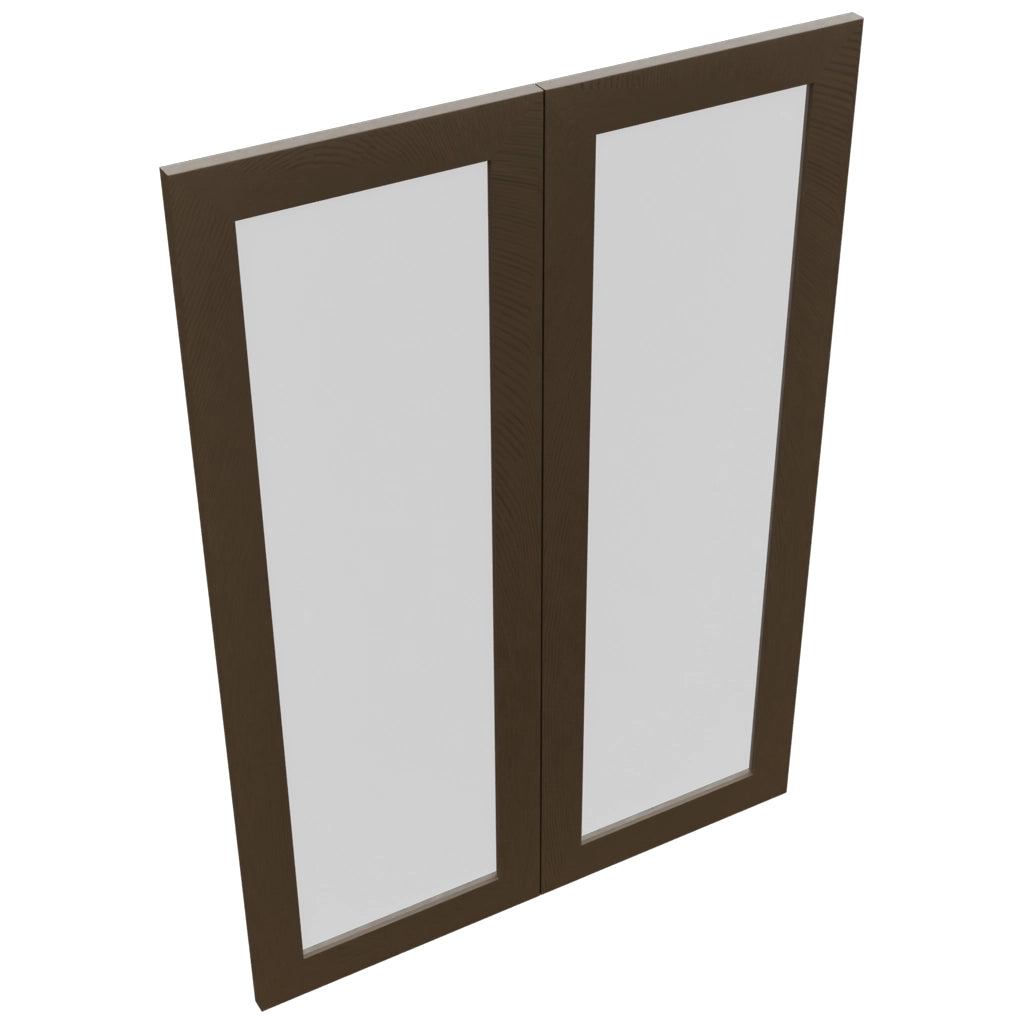 Fabuwood Luxe Canyon Oak DS GDW3042 Wall Glass Door, Top View