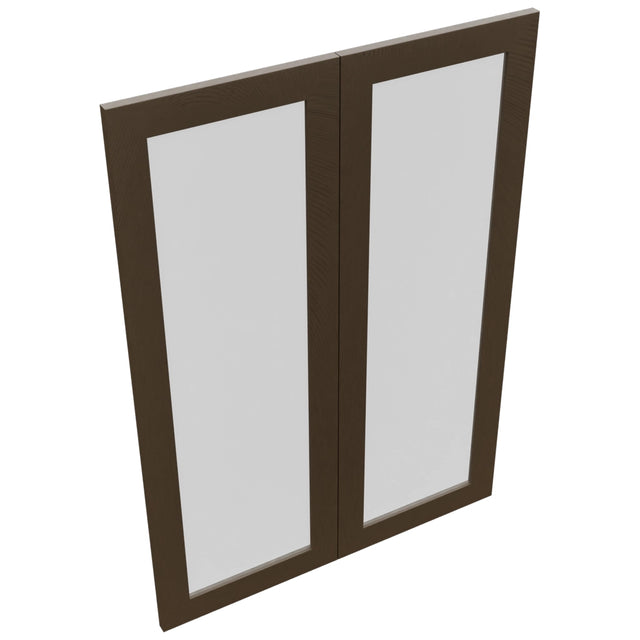 Fabuwood Luxe Canyon Oak DS GDW3042 Wall Glass Door, Top View