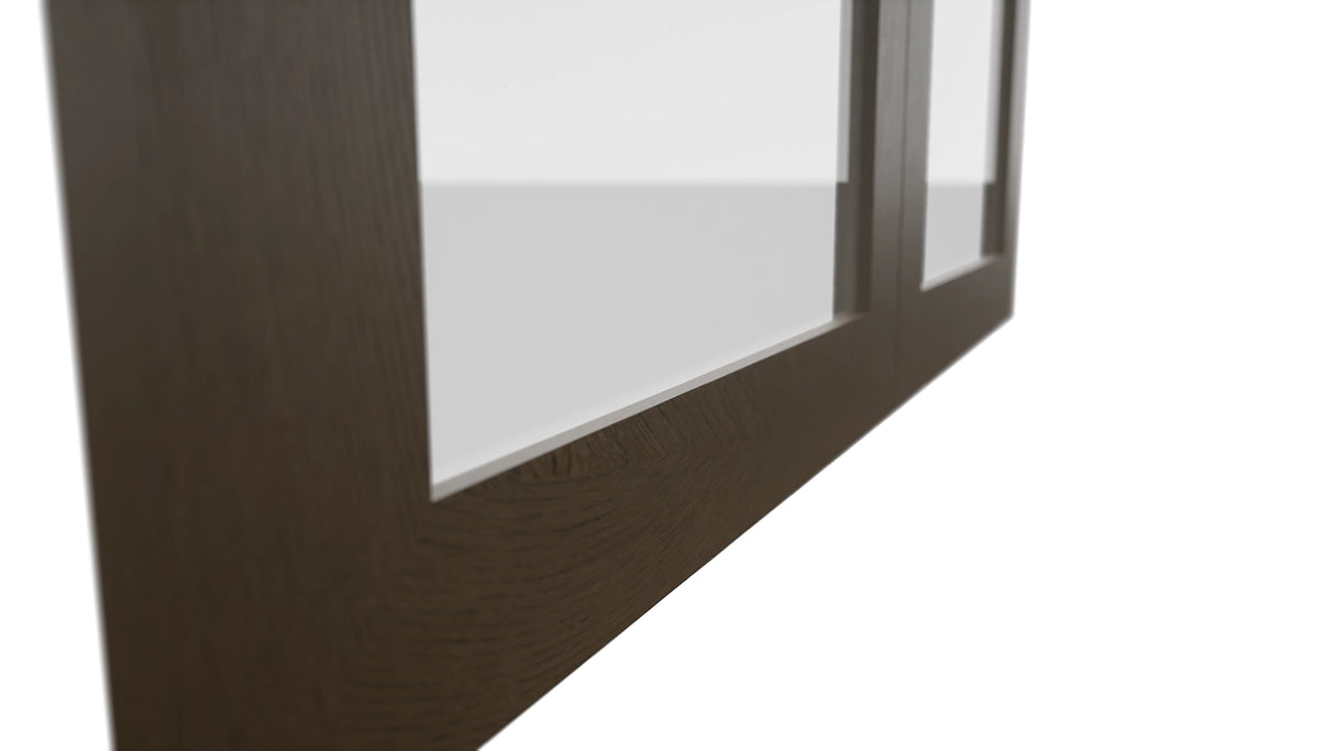Fabuwood Luxe Canyon Oak DS GDW3636 Wall Glass Door, Detail View