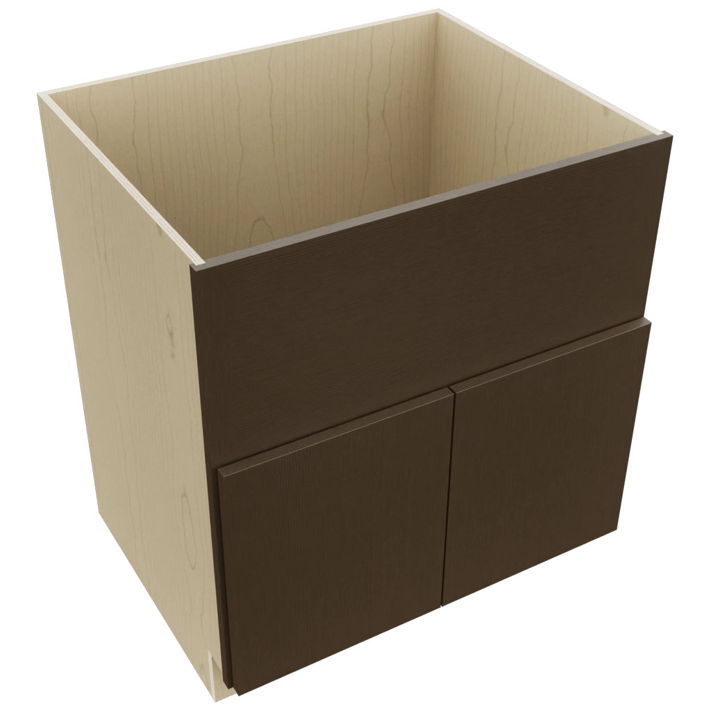 Fabuwood Luxe Canyon Oak FS30 Base Farm Sink Cabinet, Top View