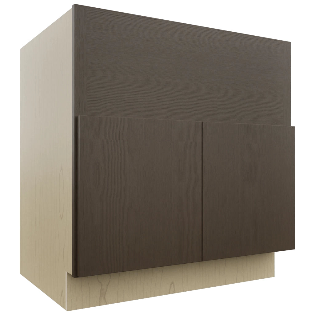 Fabuwood Luxe Canyon Oak FS33 Base Farm Sink Cabinet, Front View