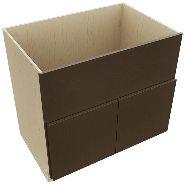Fabuwood Luxe Canyon Oak FS36 Base Farm Sink Cabinet, Top View