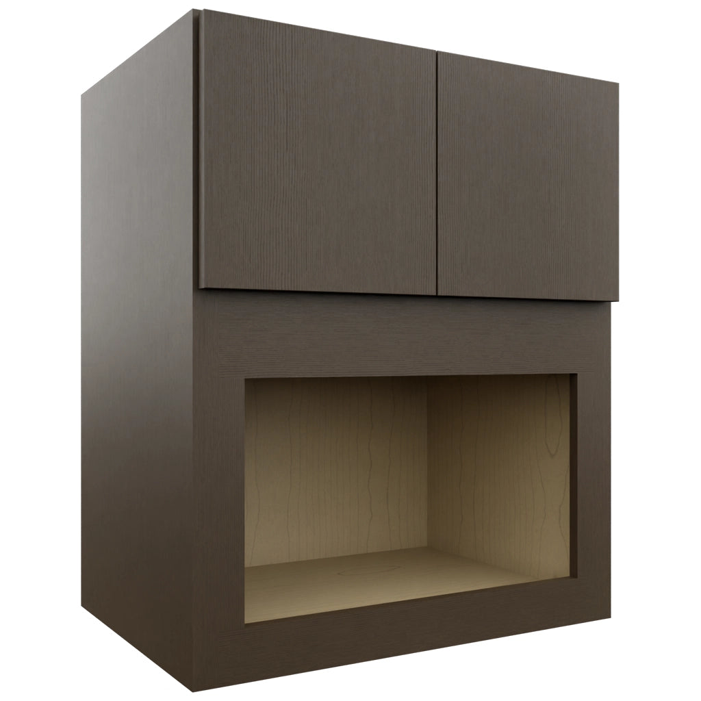 Fabuwood Luxe Canyon Oak MC303621 Wall Microwave Cabinet, Front View