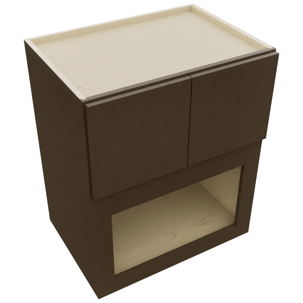 Fabuwood Luxe Canyon Oak MC303621 Wall Microwave Cabinet, Top View