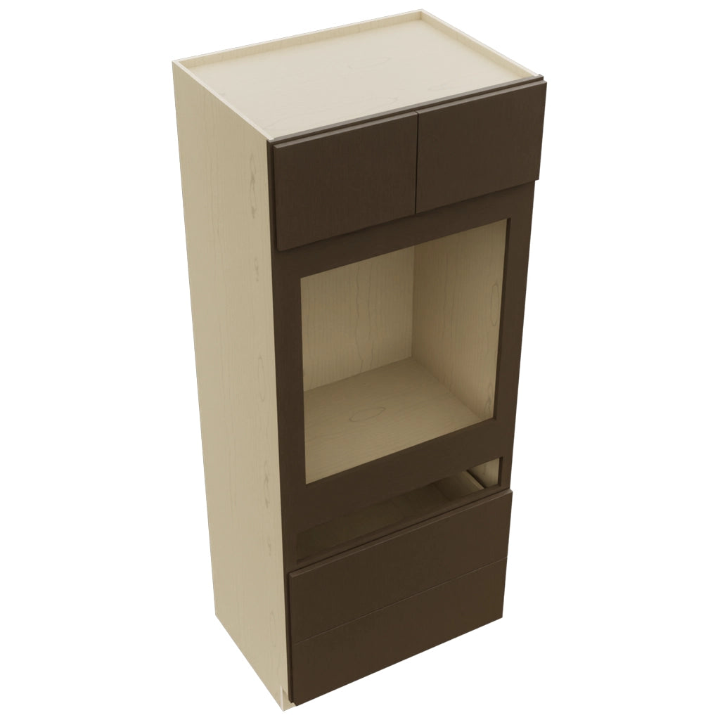 Fabuwood Luxe Canyon Oak OC3384C Tall Oven Cabinet Combo, Top View