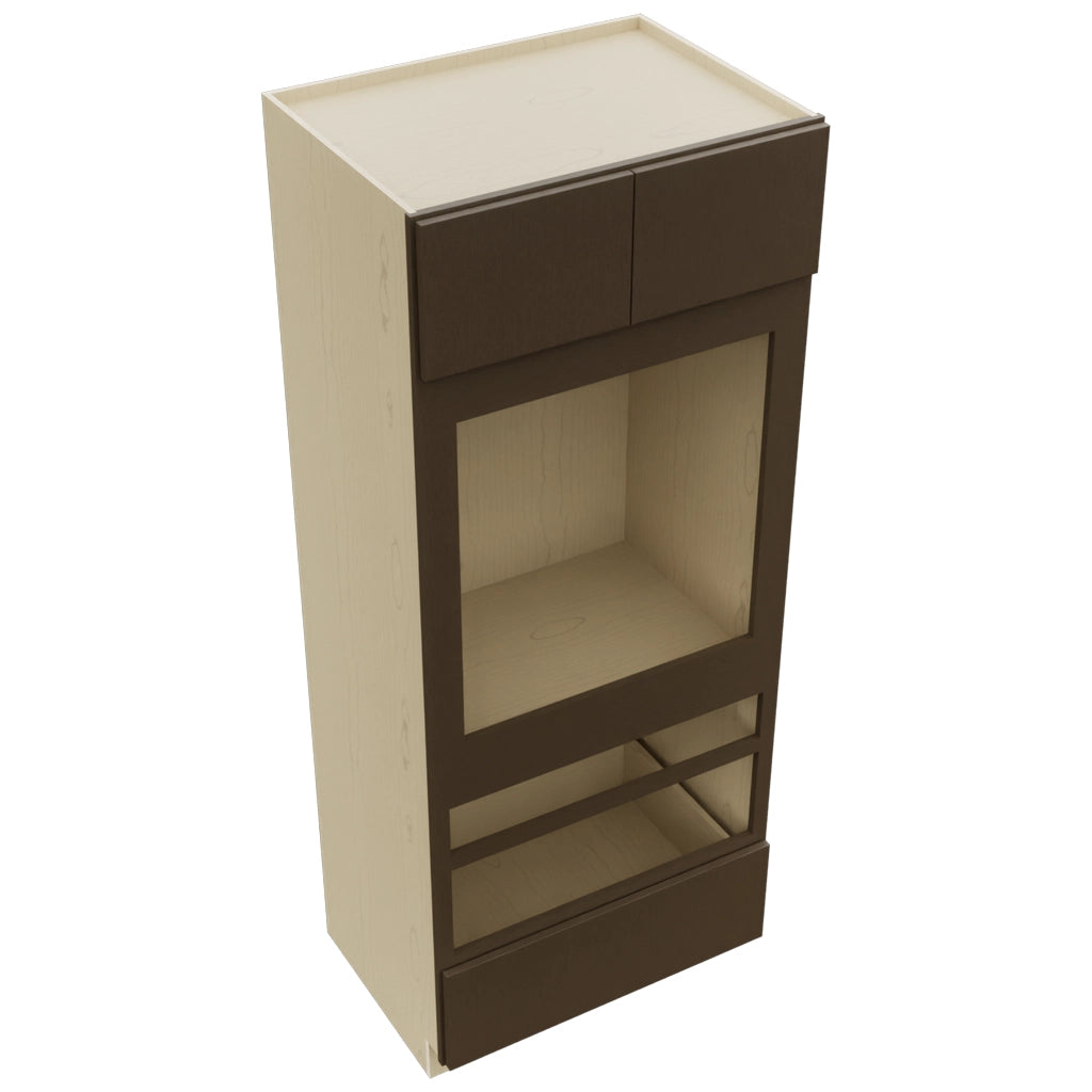 Fabuwood Luxe Canyon Oak OC3384D Tall Oven Cabinet Double, Top View