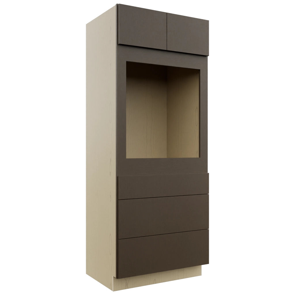 Fabuwood Luxe Canyon Oak OC3384S Tall Oven Cabinet Single, Front View