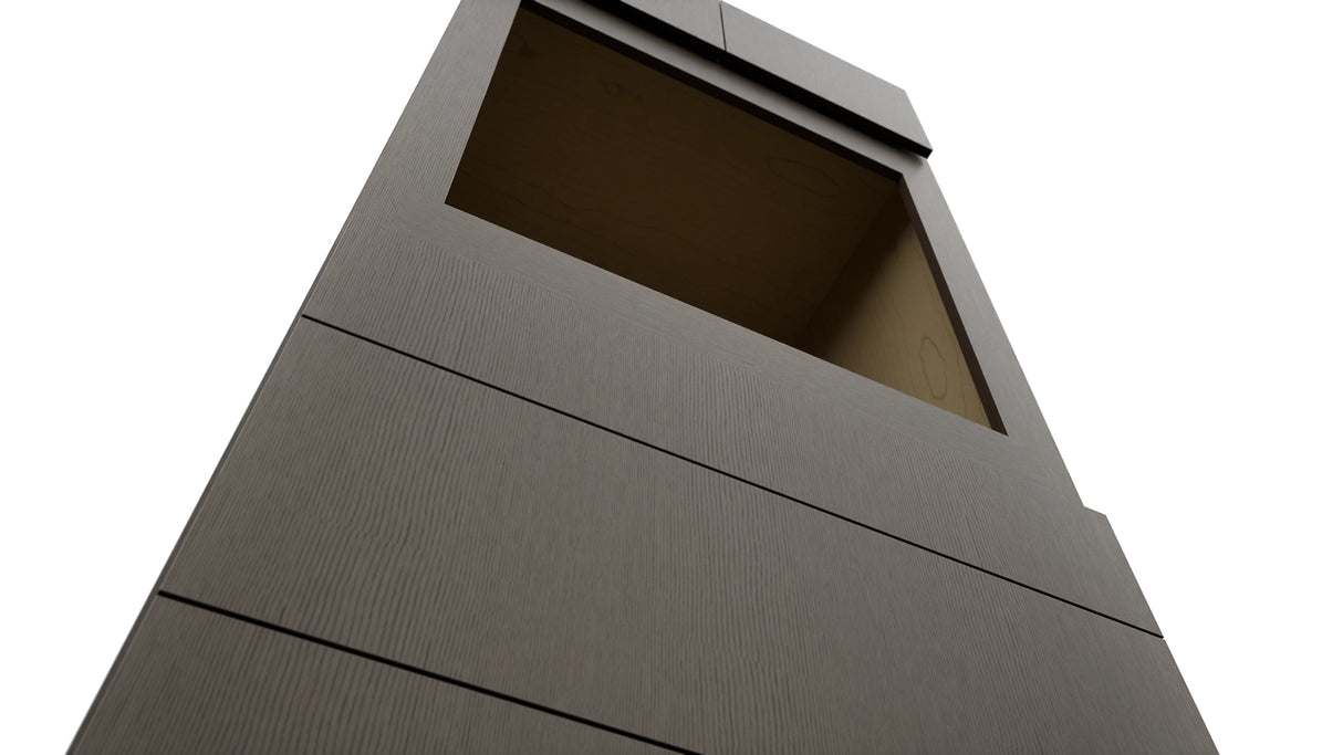 Fabuwood Luxe Canyon Oak OC3384S Tall Oven Cabinet Single, Detail View