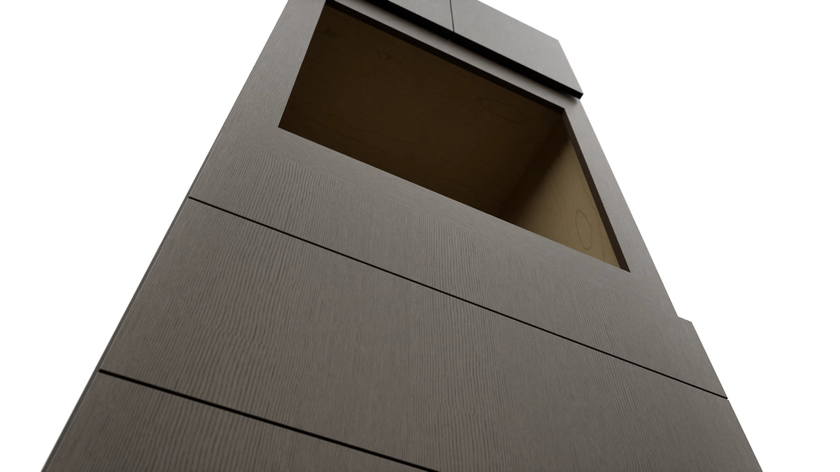 Fabuwood Luxe Canyon Oak OC3390S Tall Oven Cabinet Single, Detail View