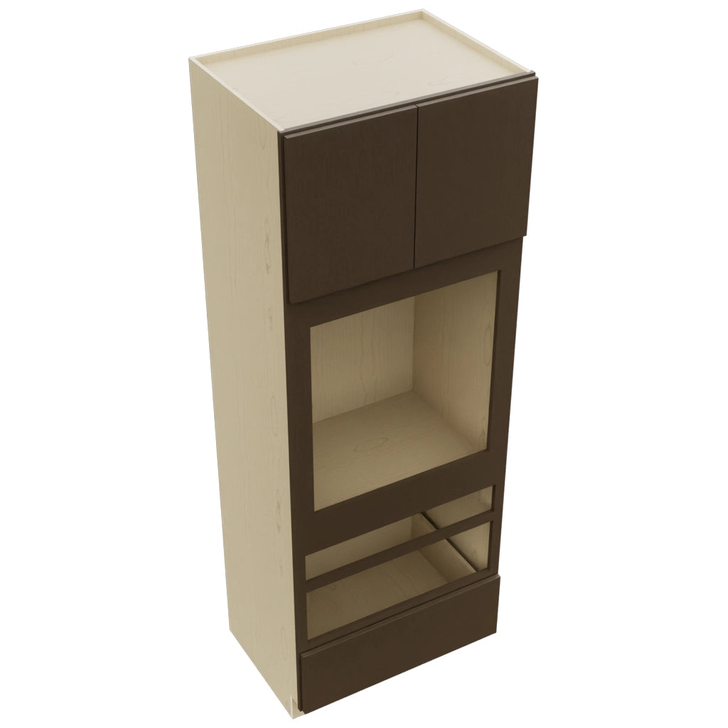 Fabuwood Luxe Canyon Oak OC3393D Tall Oven Cabinet Double, Top View