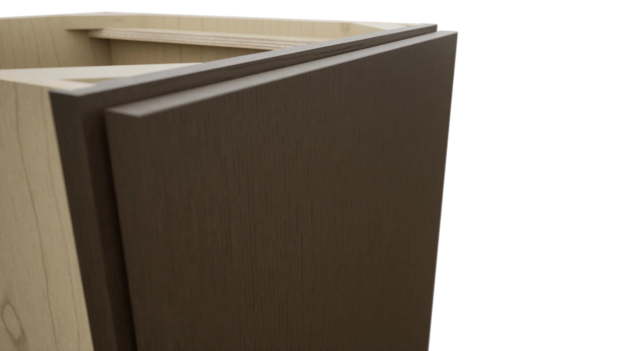 Fabuwood Luxe Canyon Oak VB18FD Vanity Base Full Height Cabinet, Detail View