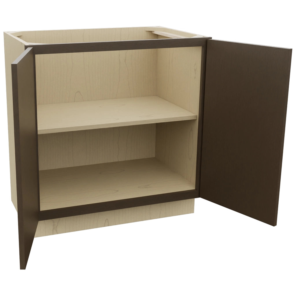 Fabuwood Luxe Canyon Oak VB33FD Vanity Base Standard Cabinet, Open View