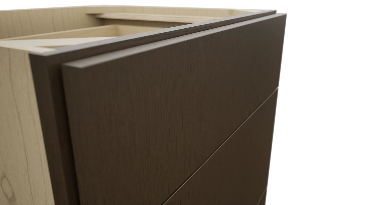 Fabuwood Luxe Canyon Oak VDB24-34 Vanity Drawer Cabinet, Detail View