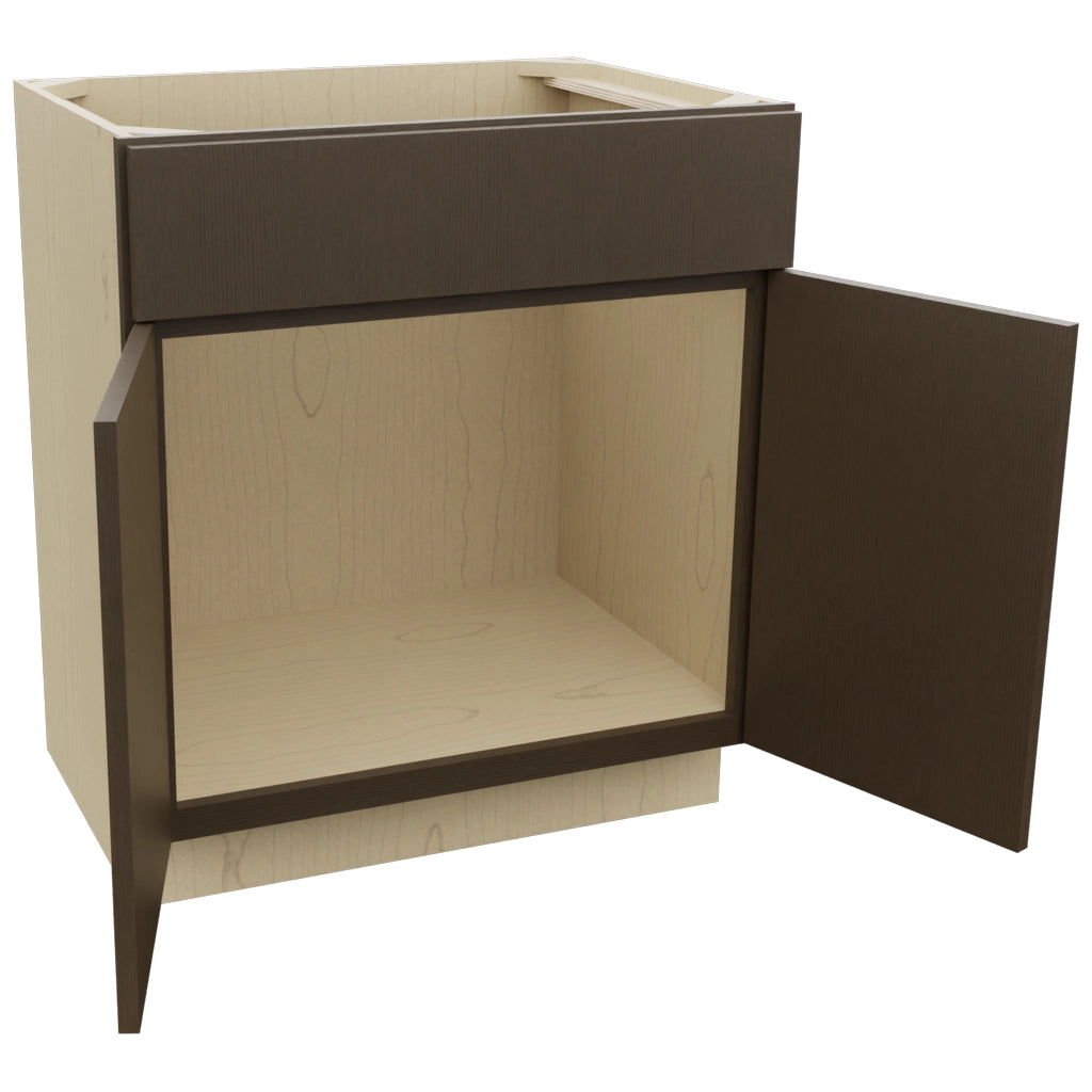 Fabuwood Luxe Canyon Oak VSB30-34 Vanity Sink Cabinet, Open View