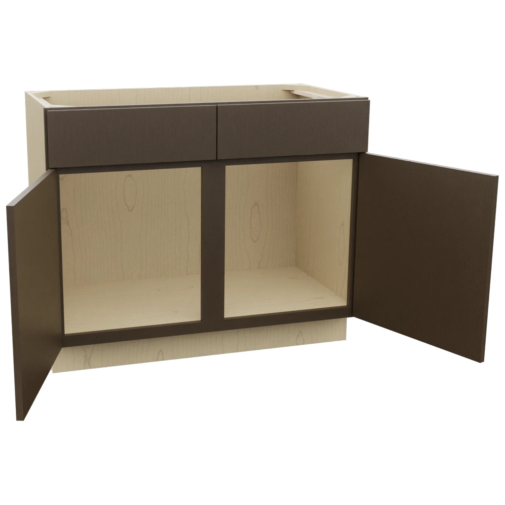 Fabuwood Luxe Canyon Oak VSB42-34 Vanity Sink Cabinet, Open View