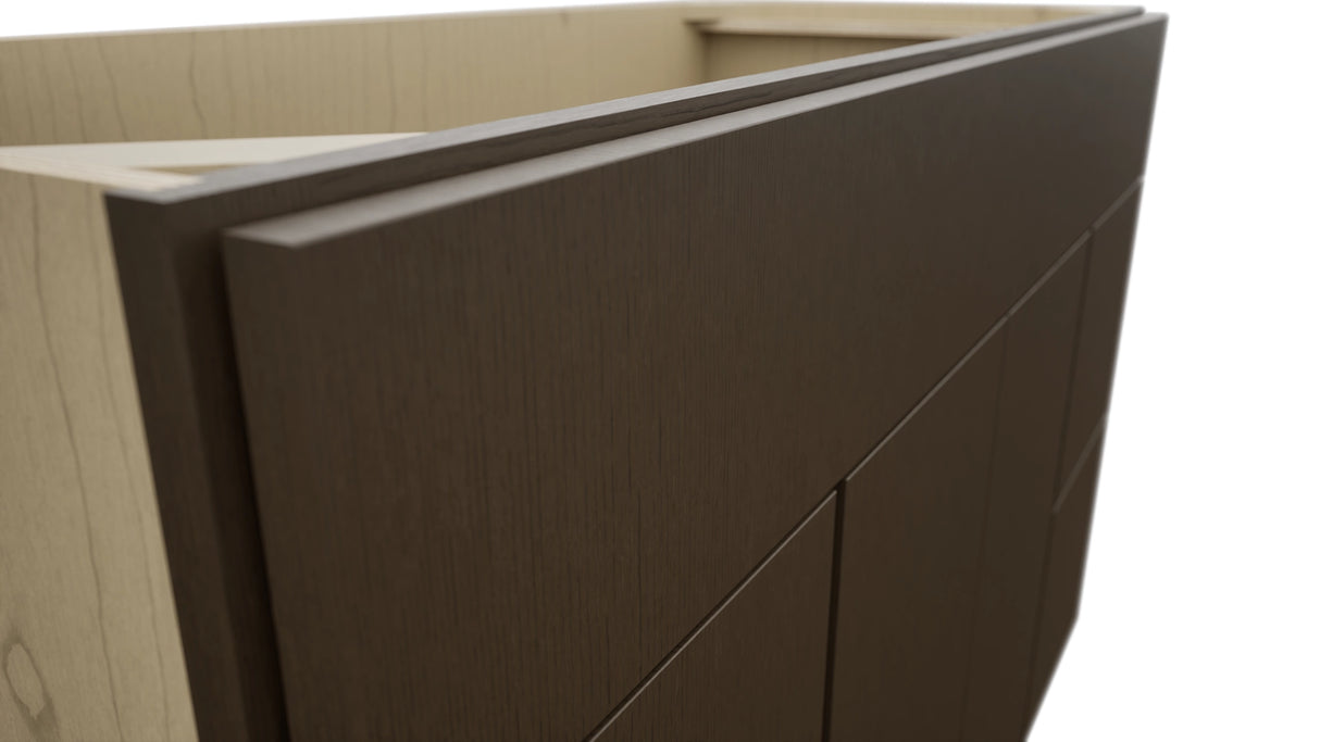 Fabuwood Luxe Canyon Oak VSD30DR Vanity Combo Cabinet, Detail View