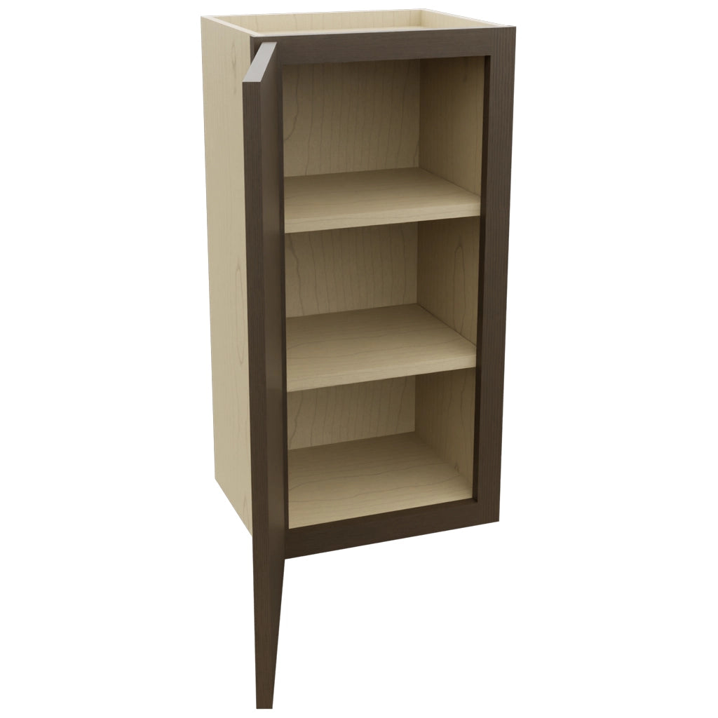Fabuwood Luxe Canyon Oak W1530 Wall Standard Cabinet, Open View