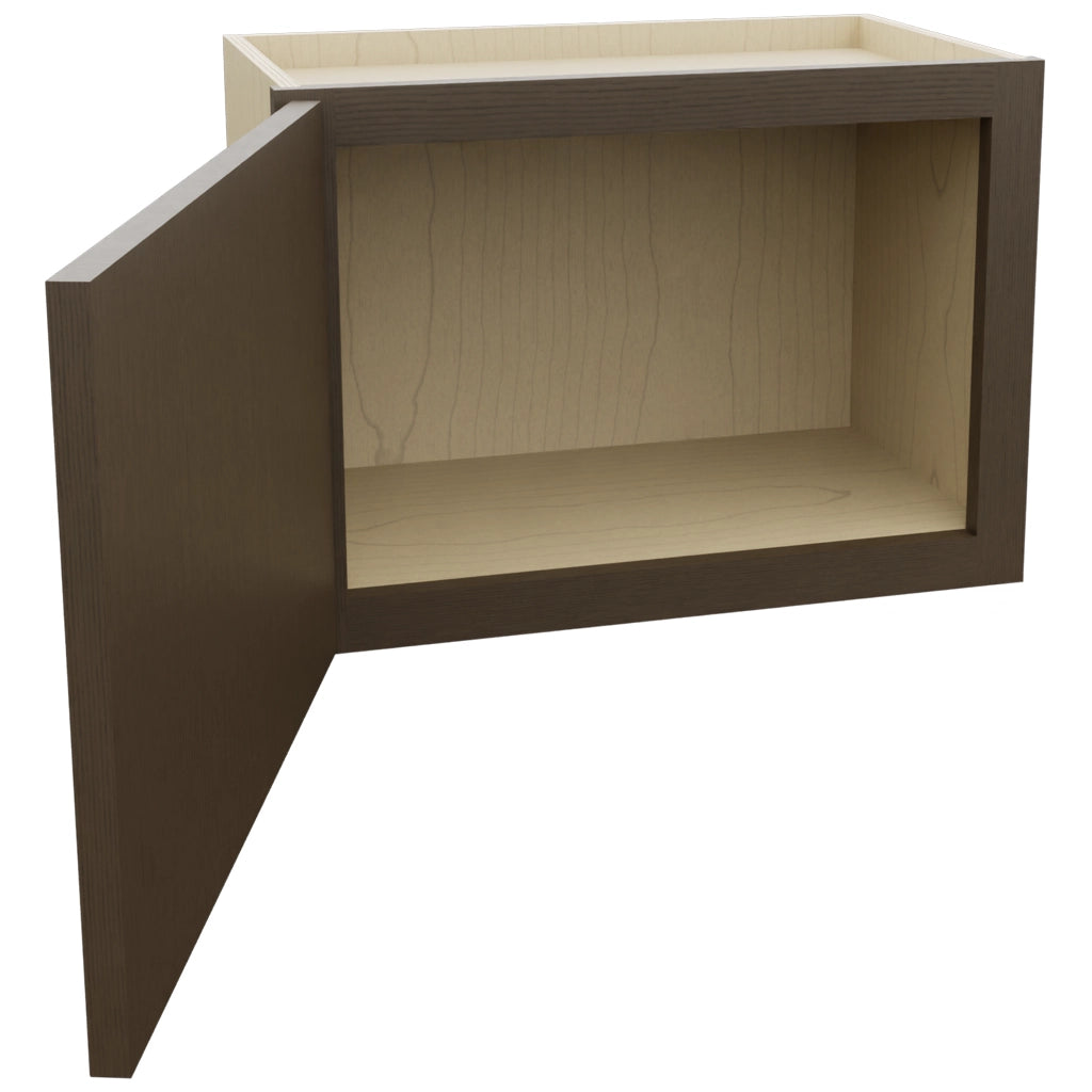 Fabuwood Luxe Canyon Oak W2115 Wall Standard Cabinet, Open View