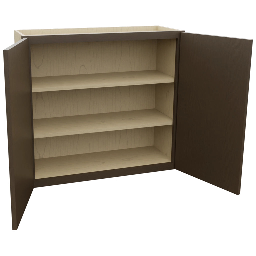 Fabuwood Luxe Canyon Oak W3330 Wall Standard Cabinet, Open View