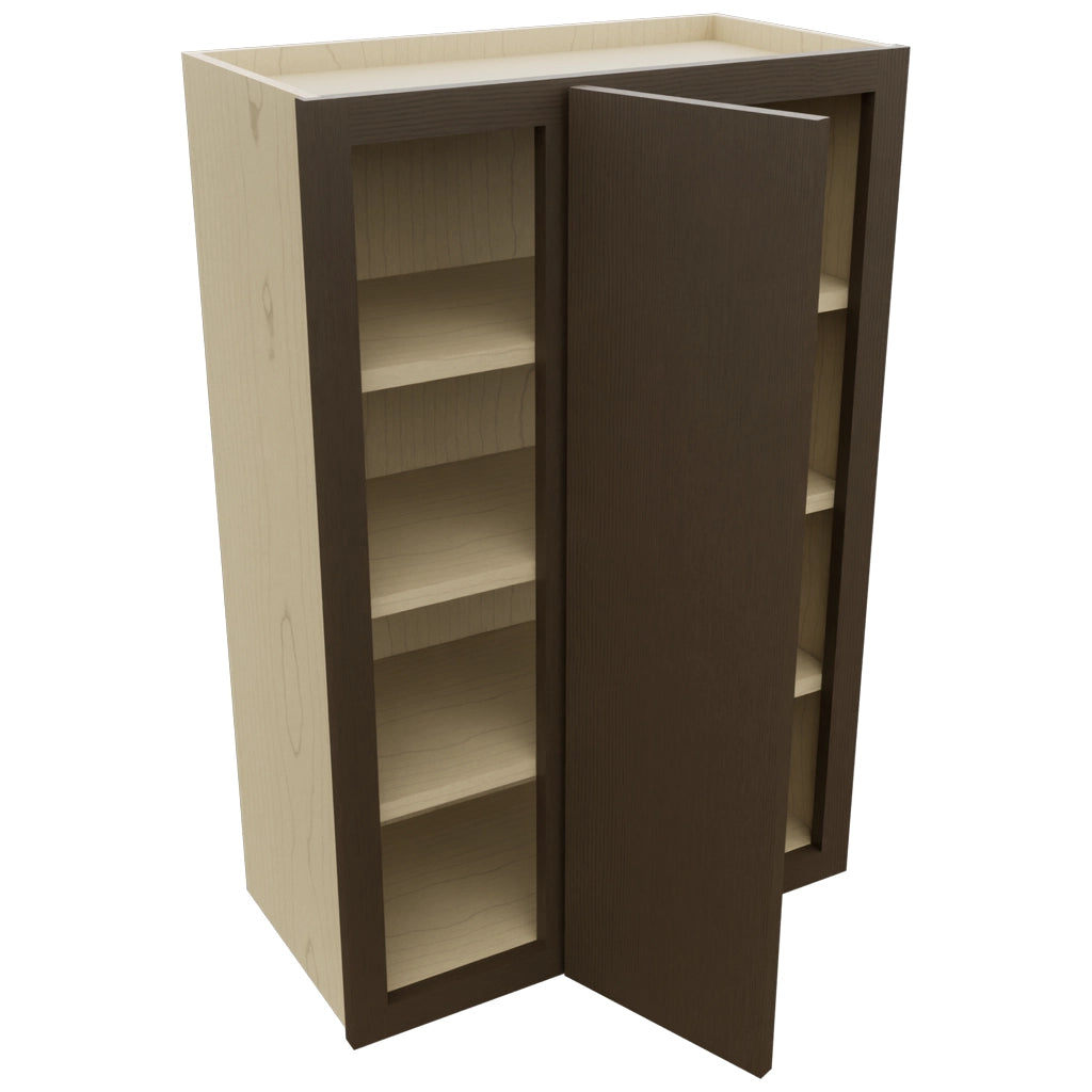Fabuwood Luxe Canyon Oak WBC2436 Wall Corner Blind Cabinet, Open View
