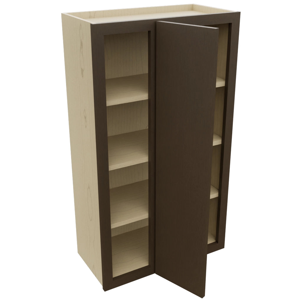 Fabuwood Luxe Canyon Oak WBC2442 Wall Corner Blind Cabinet, Open View