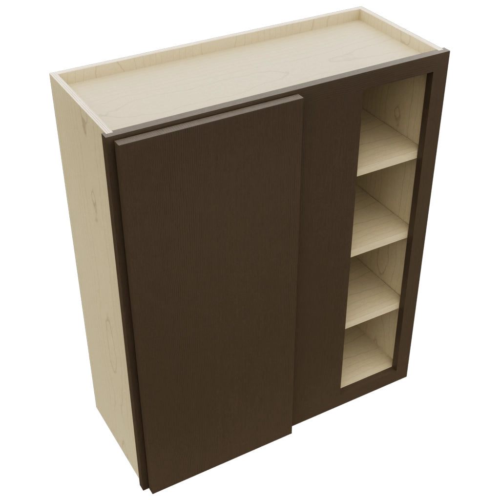 Fabuwood Luxe Canyon Oak WBC3036 Wall Corner Blind Cabinet, Top View