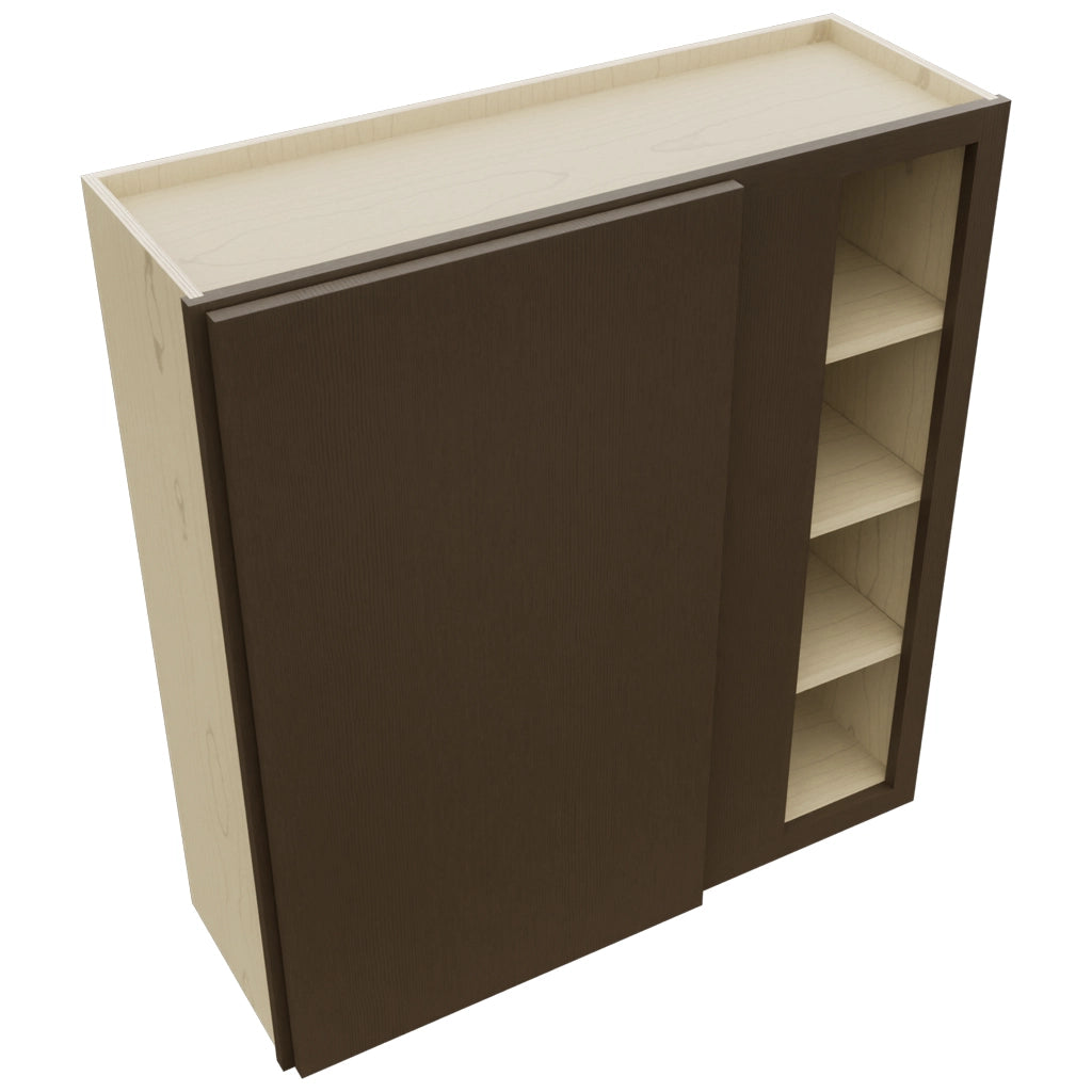 Fabuwood Luxe Canyon Oak WBC3639 Wall Corner Blind Cabinet, Top View