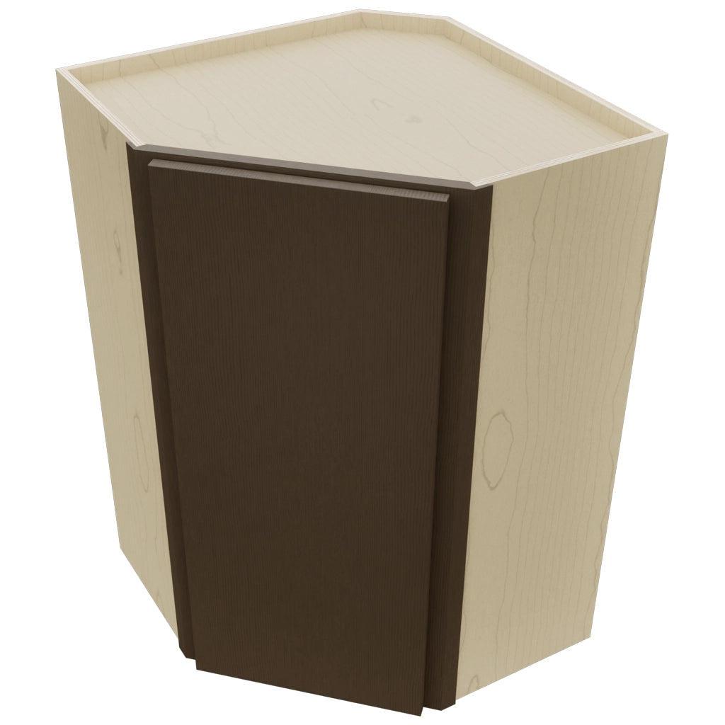 Fabuwood Luxe Canyon Oak WDC2436 Wall Corner Diagonal Cabinet, Top View