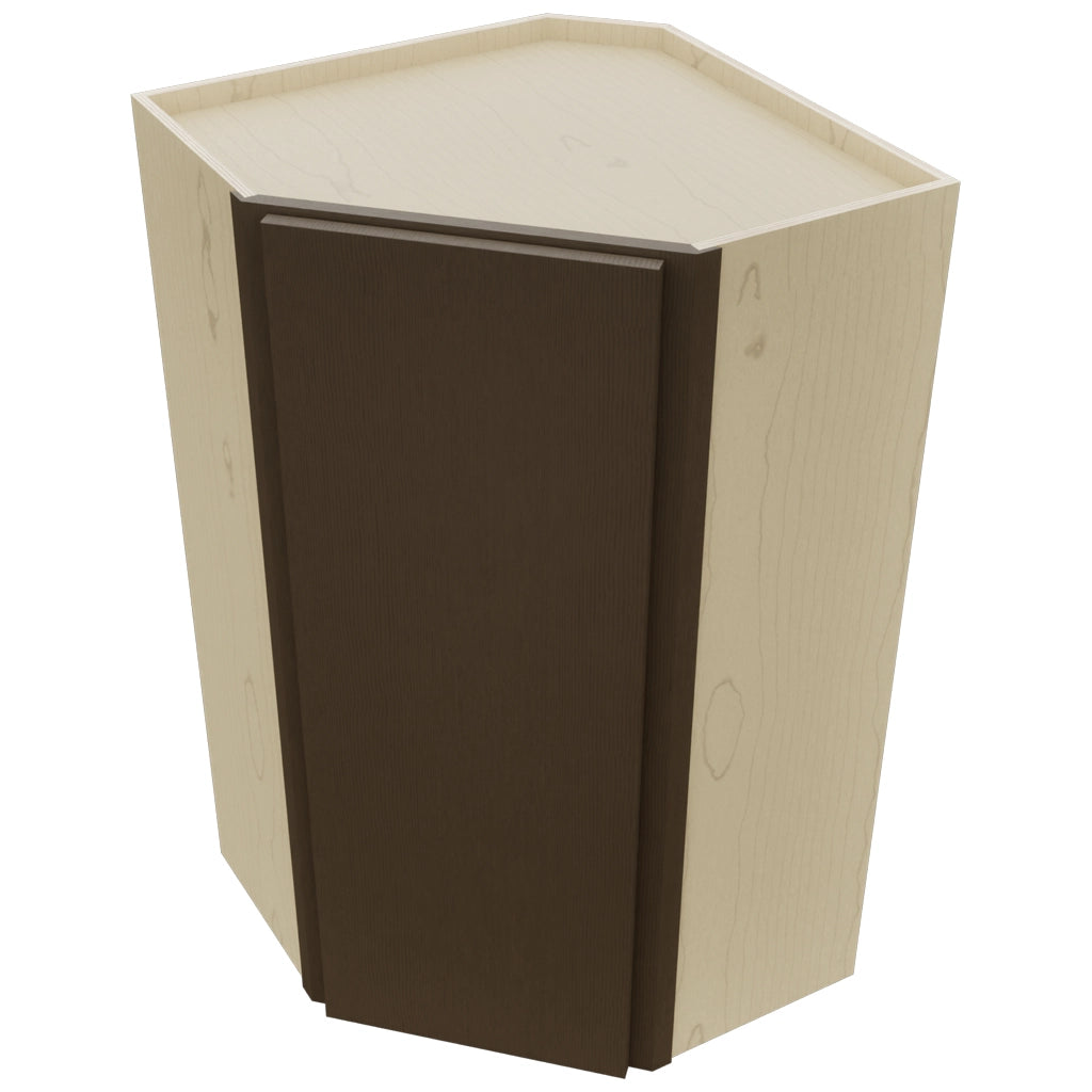 Fabuwood Luxe Canyon Oak WDC2442 Wall Corner Diagonal Cabinet, Top View