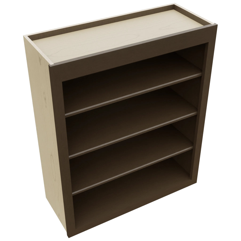 Fabuwood Luxe Canyon Oak WOS3036 Wall Open Shelf, Top View