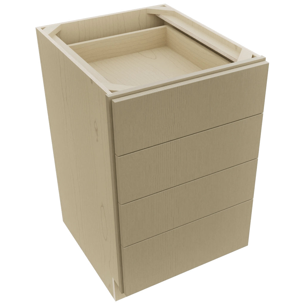 Fabuwood Luxe Desert Oak DB21-4 Base 4 Drawers Cabinet, Top View