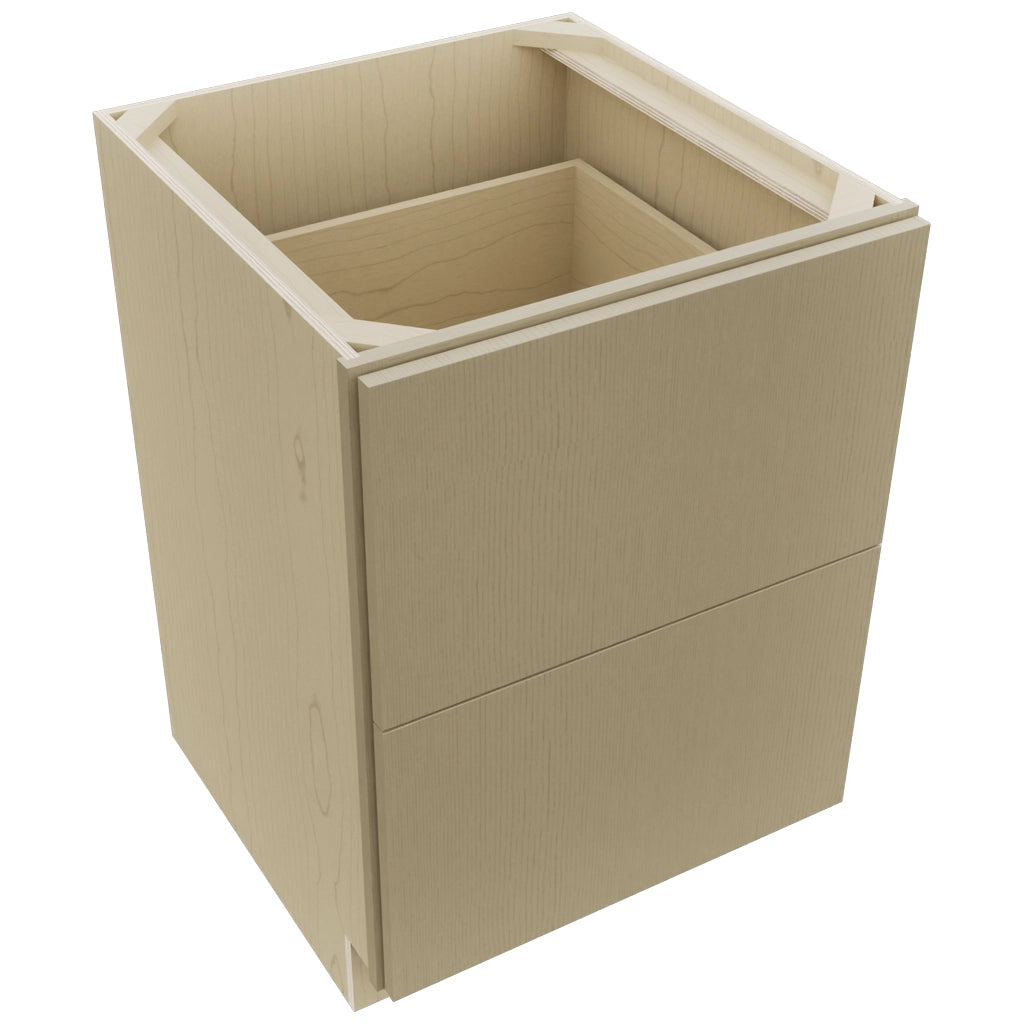 Fabuwood Luxe Desert Oak DB24-2 Base 2 Drawers Cabinet, Top View