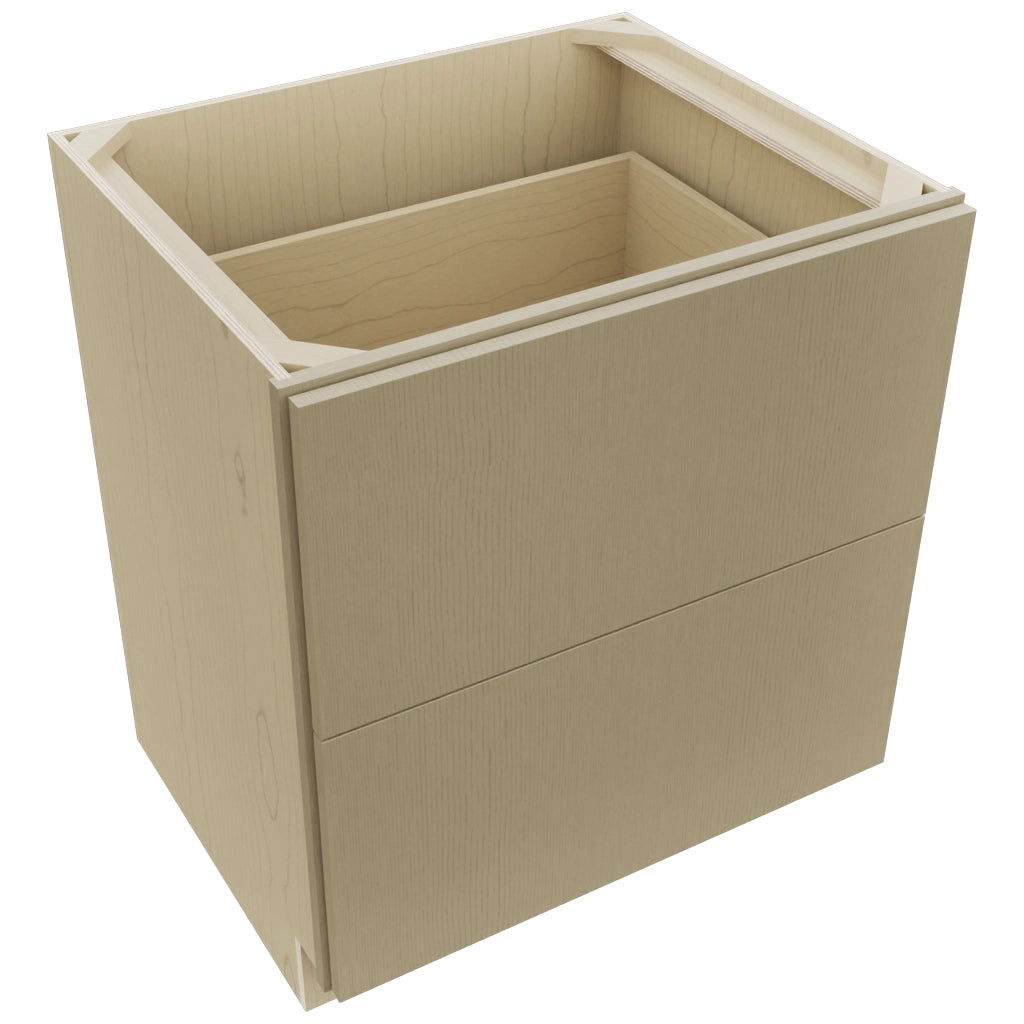 Fabuwood Luxe Desert Oak DB30-2 Base 2 Drawers Cabinet, Top View