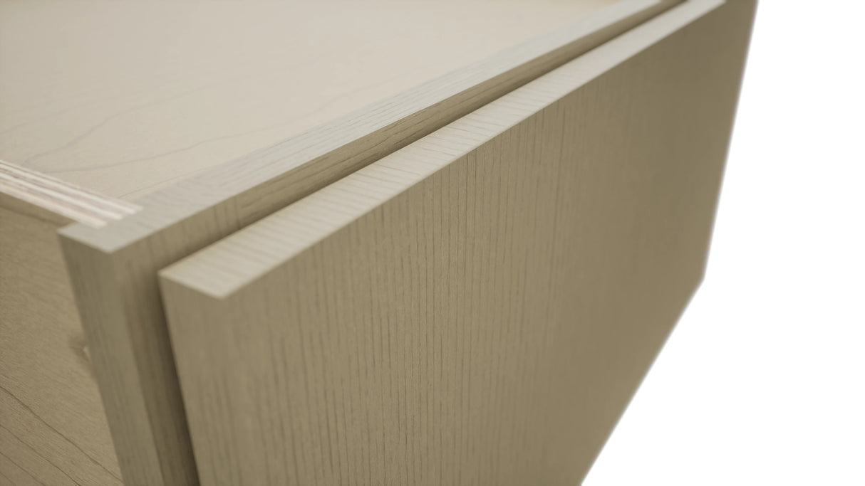 Fabuwood Luxe Desert Oak DBS24 Base Bench Seat Cabinet, Detail View