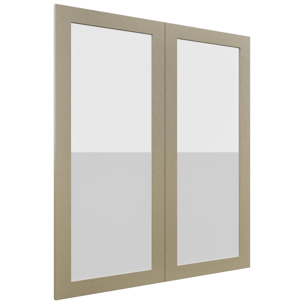 Fabuwood Luxe Desert Oak DS GDW3642 Wall Glass Door, Front View