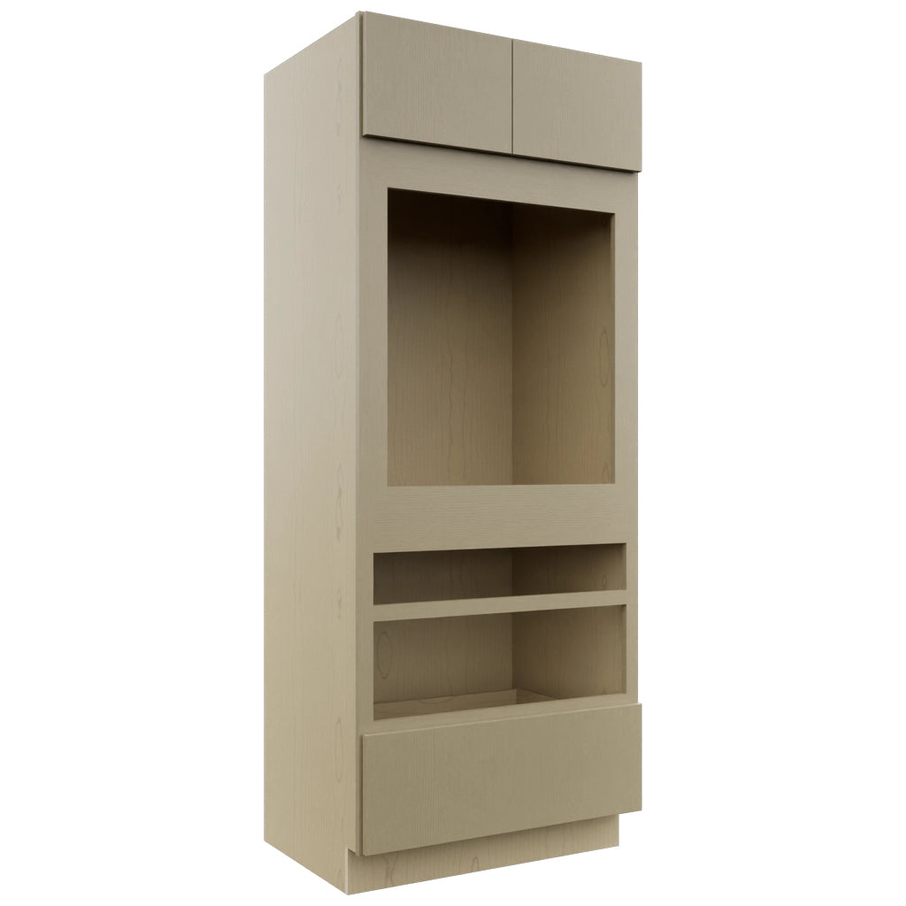 Fabuwood Luxe Desert Oak OC3384D Tall Oven Cabinet Double, Front View