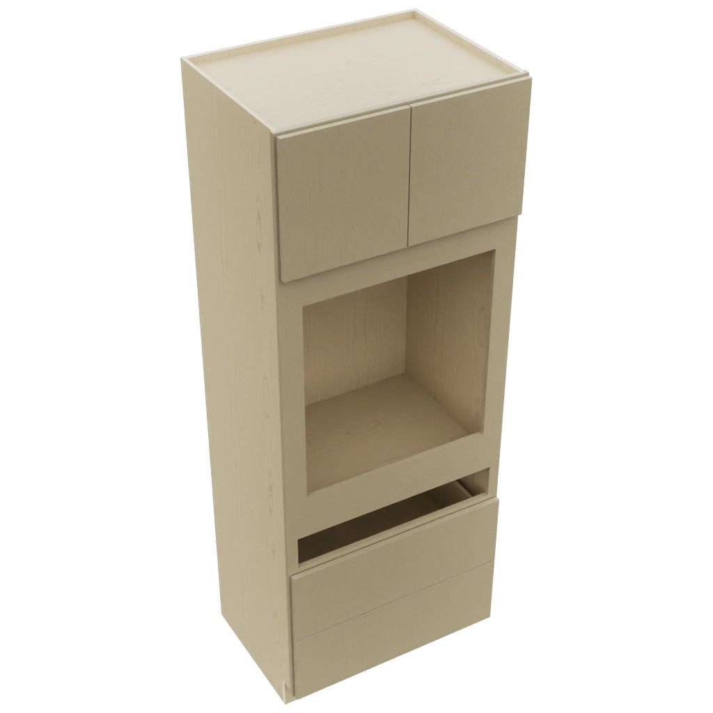 Fabuwood Luxe Desert Oak OC3390C Tall Oven Cabinet Combo, Top View