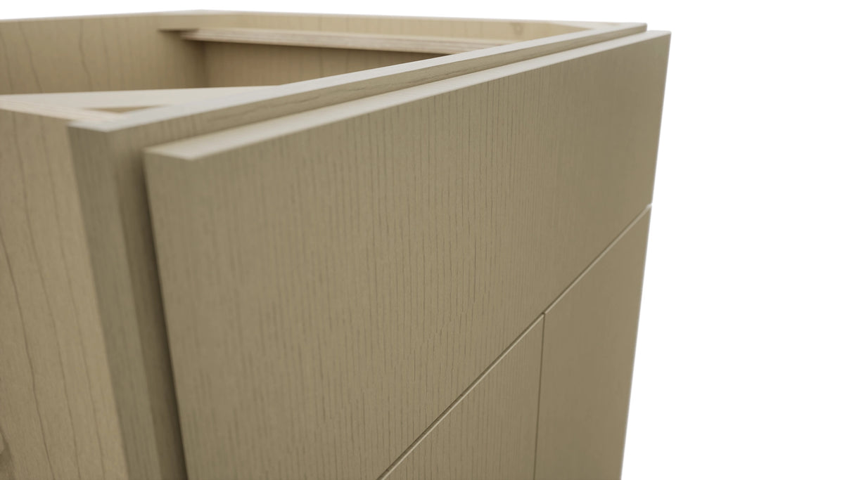 Fabuwood Luxe Desert Oak SB24 Base Sink Cabinet, Detail View
