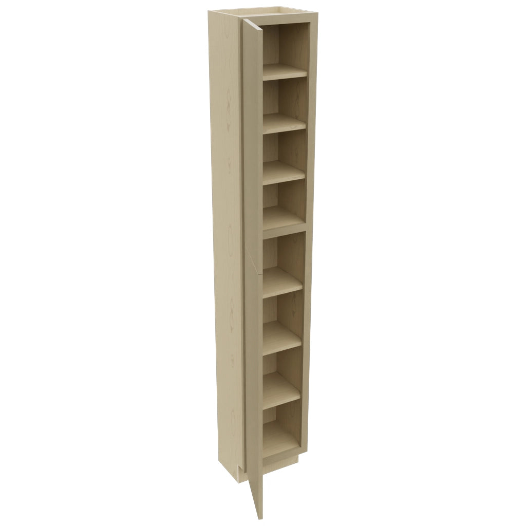 Fabuwood Luxe Desert Oak TP151293 Tall Pantry Cabinet, Open View