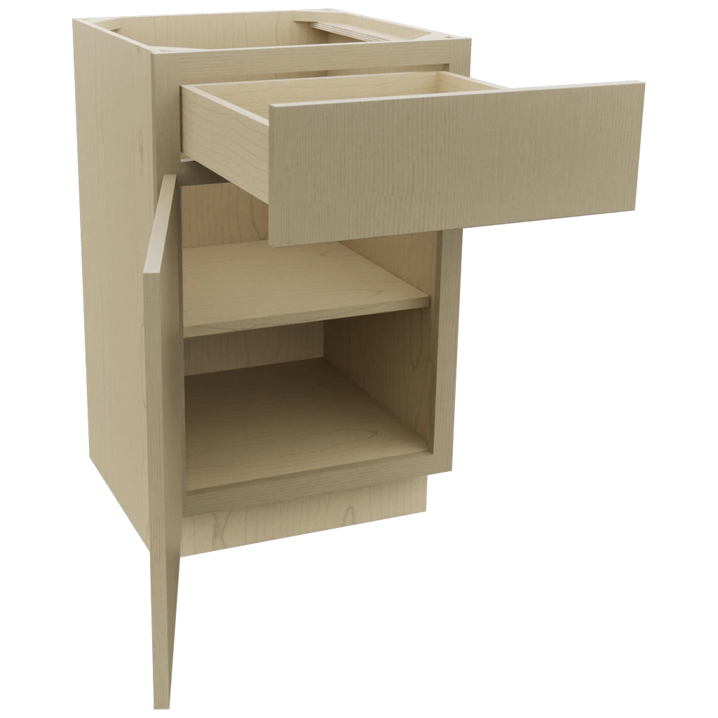 Fabuwood Luxe Desert Oak VB21-34 Vanity Base Standard Cabinet, Open View