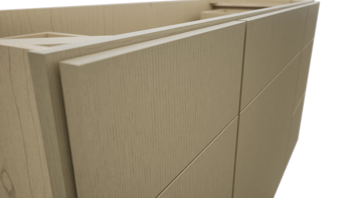 Fabuwood Luxe Desert Oak VSD60SINGLE Vanity Combo Cabinet, Detail View