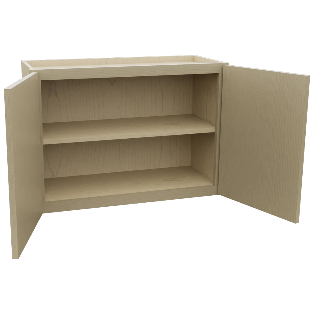 Fabuwood Luxe Desert Oak W3021 Wall Standard Cabinet, Open View