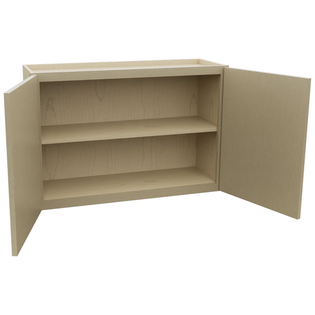 Fabuwood Luxe Desert Oak W3624 Wall Standard Cabinet, Open View