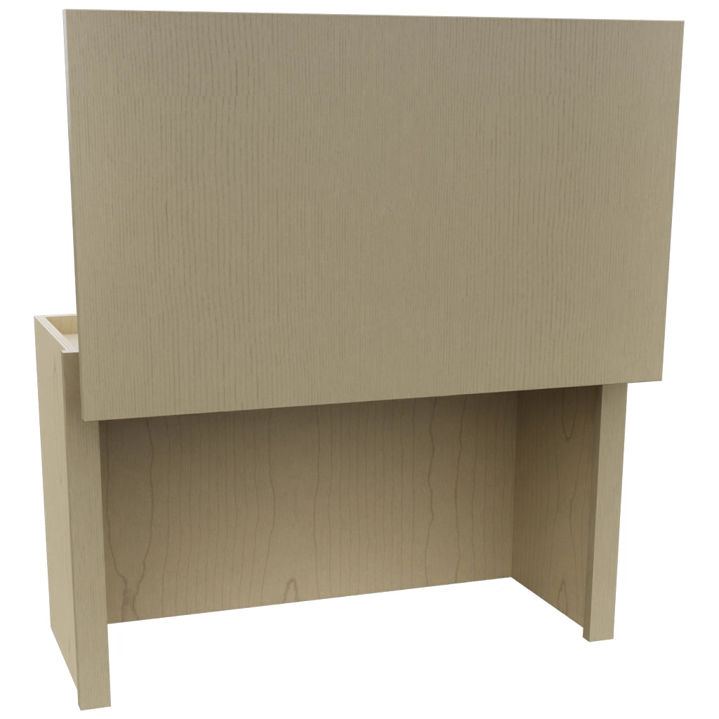 Fabuwood Luxe Desert Oak WAC3018 Wall Appliance Cabinet, Open View