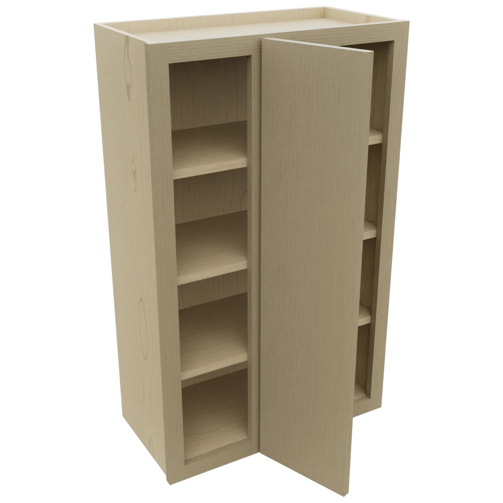 Fabuwood Luxe Desert Oak WBC2439 Wall Corner Blind Cabinet, Open View