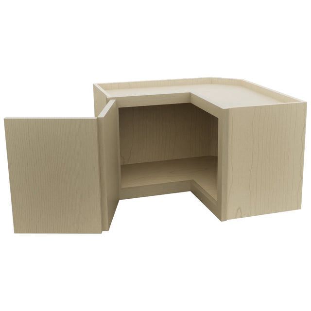 Fabuwood Luxe Desert Oak WPC2415 Wall Corner Pie Cabinet, Open View