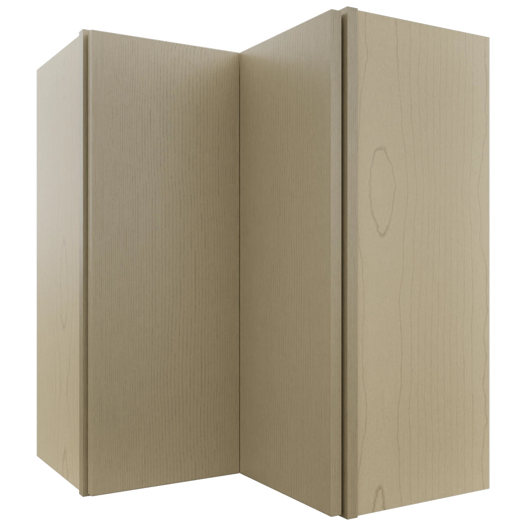 Fabuwood Luxe Desert Oak WPC2430 Wall Corner Pie Cabinet, Front View